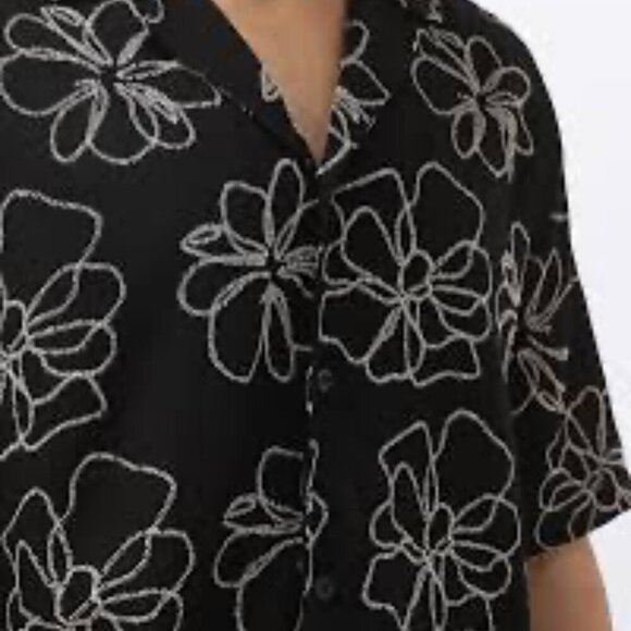 Flag & Anthem mens short sleeve, all cotton, embroidered casual shirt size XL - Picture 3 of 9